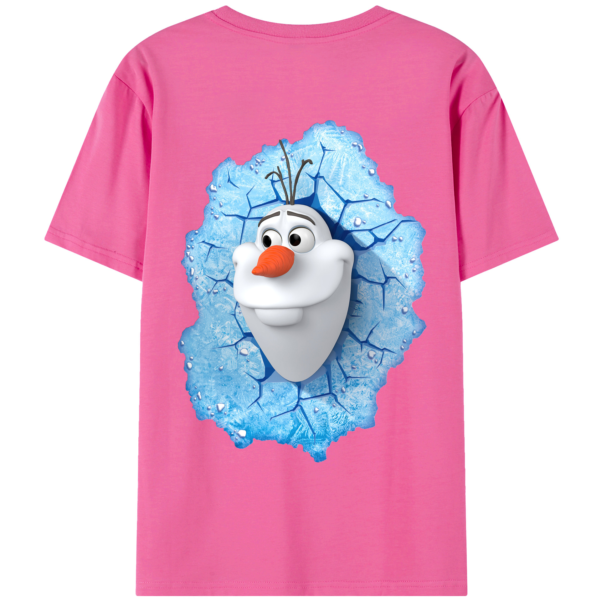 （画像用） アナと雪の女王 アンナ エルサ Frozen Anna Elsa レディース半袖Tシャツ(バックプリント)